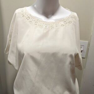 Vintage RIK RAK off white blouse size L
